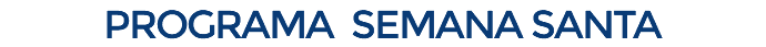 programa semana santa